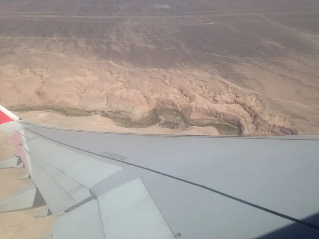 Flying over the Atacama Desert