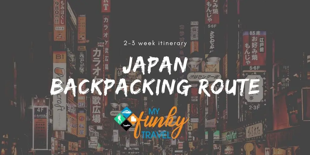 Japan backpacking route