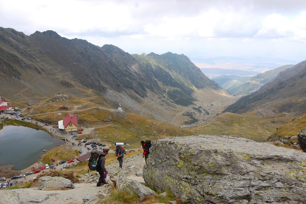 hiking trail in Romania