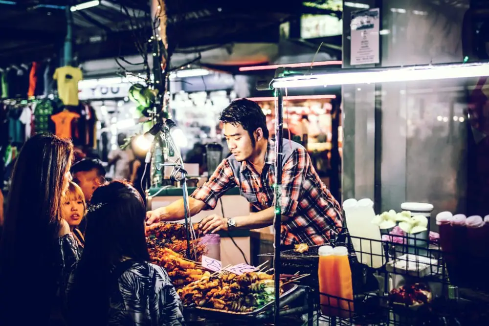 Thai street food options