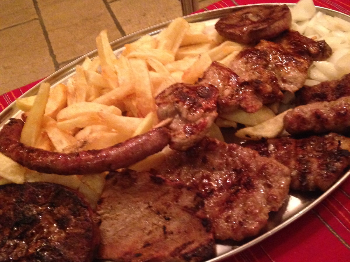 mixed grill in montenegro