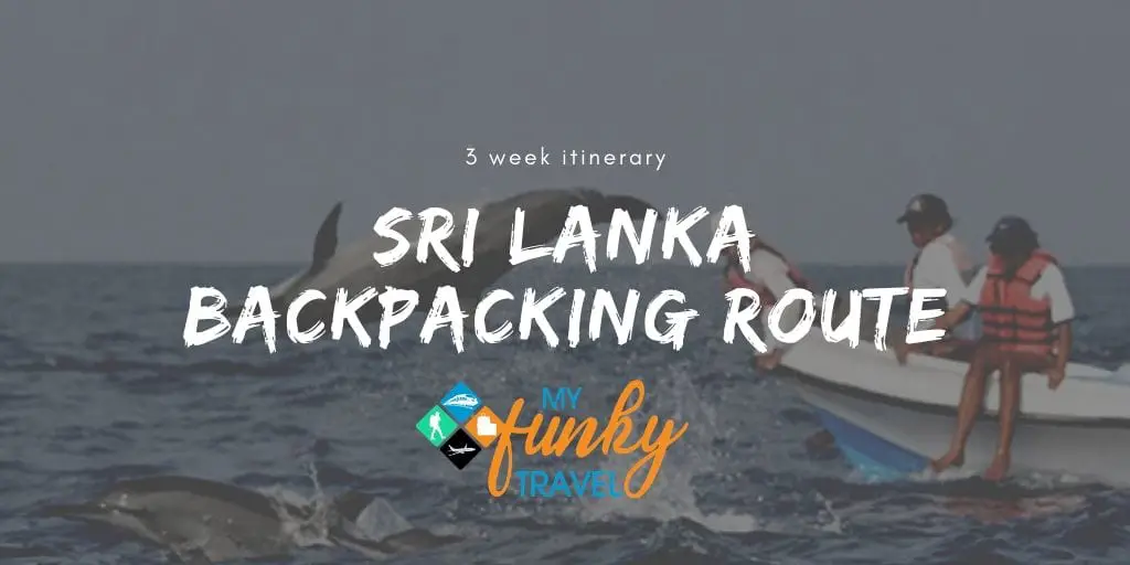 Sri Lanka Backpacking Route