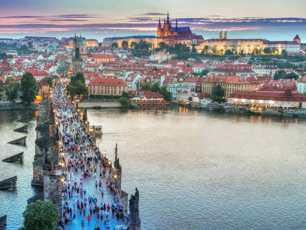 Prague - in the middle of a Europe backpacking route