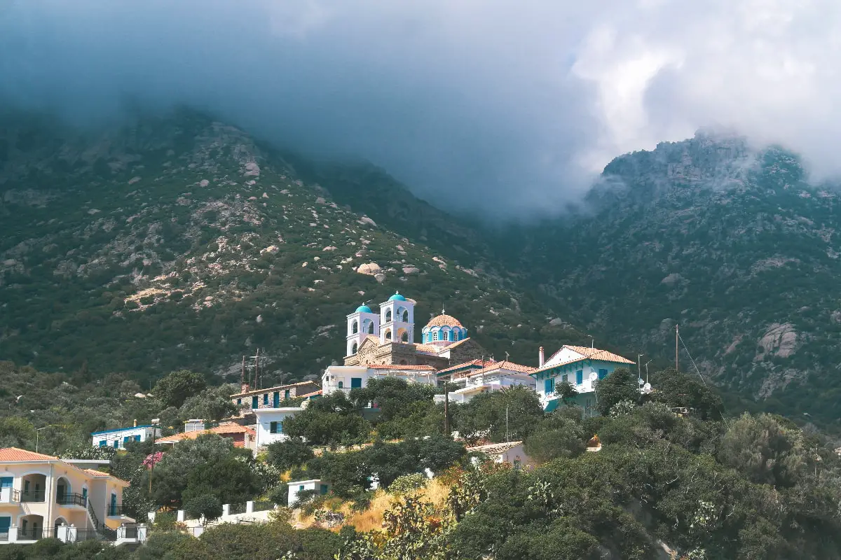 Ikaria view in Greece